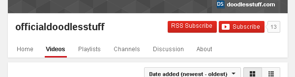 RSS Button on Example Channel
