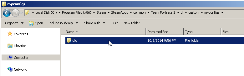 cfg folder example cfg folder example